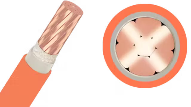 Cáp điện chống cháy CXV/LSHF-Cu/Mica/XLPE/Fr-PVC 1x