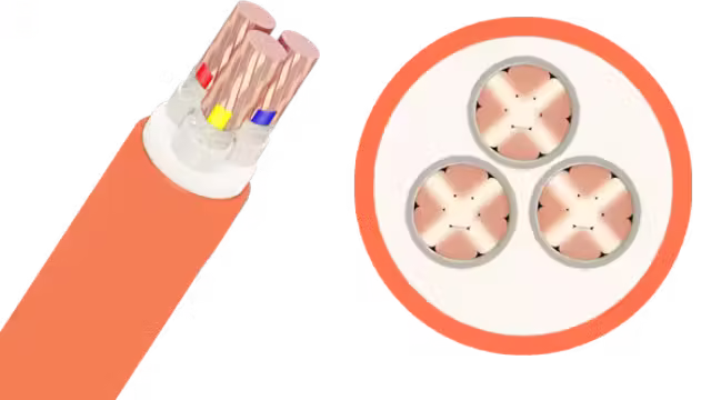 Cáp điện chống cháy CXV/LSHF-Cu/Mica/XLPE/Fr-PVC 3x