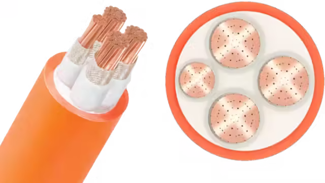 Cáp điện chống cháy CXV/LSHF-Cu/Mica/XLPE/Fr-PVC 3x+1x
