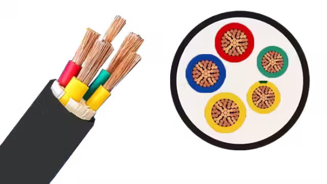 Cáp điện mềm VCm/VVR-Cu/PVC 3x+2x